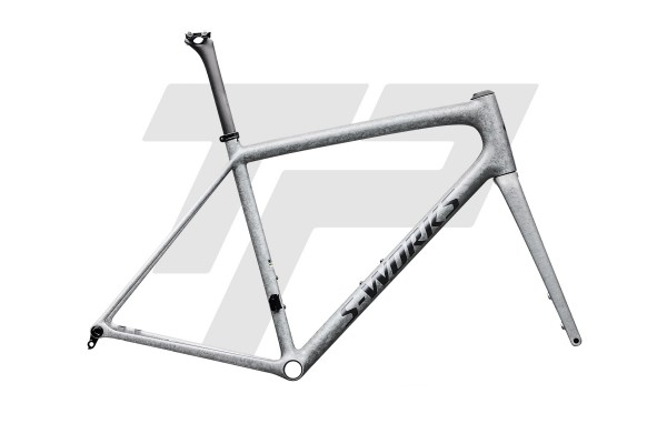 S-Works Aethos 2 Frame - Gloss Silver Blurred Impasto