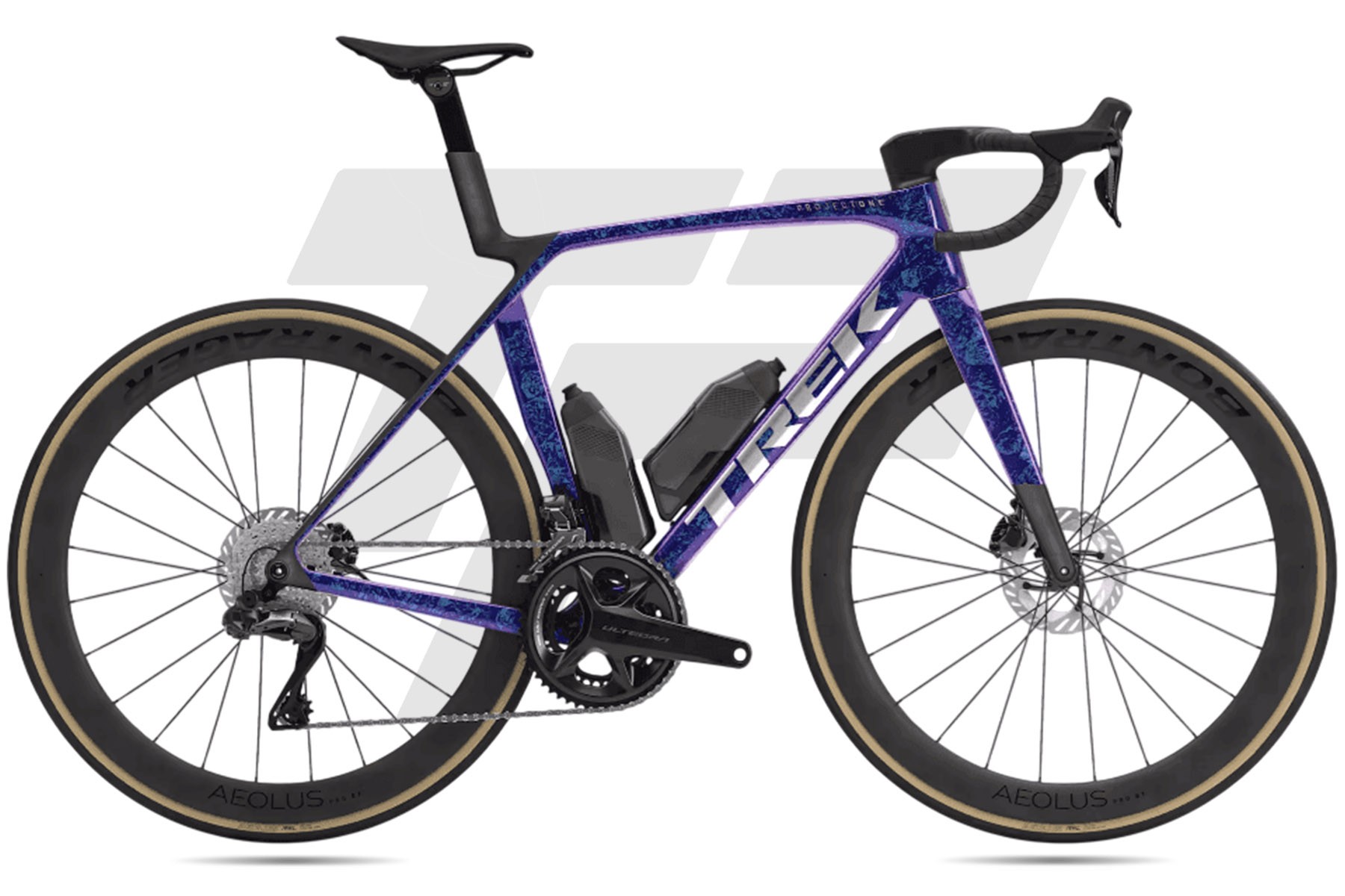Trek Madone SLR 7 Gen 8 Shimano Ultegra R8170 Di2 12v Bontrager Aeolus Pro 51 DB -  Carbon Red Smoke Purple Phaze / Amethyst Marble