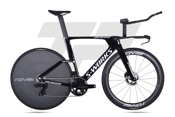  S-Works Shiv TT Dura-Ace R9270 Di2 12s Roval 321 / Rapide Sprint CLX DB - Gloss Tarmac Black /...