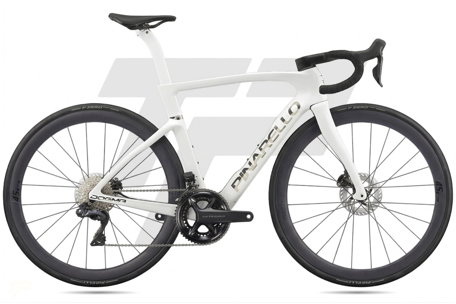 Pinarello New Dogma F Disc MY26 Shimano Ultegra R8170 Di2 12v Vision SC45 DB EDGE CRYSTAL WHITE (G113)