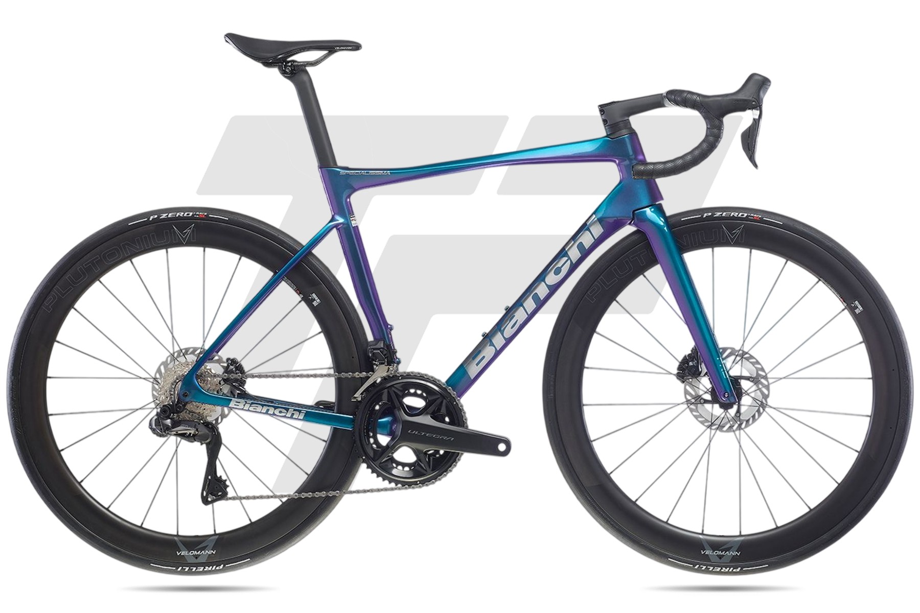 Bianchi Specialissima Pro Shimano Ultegra R8170 Di2 12v Velomann Palladium B3 - Blue Purple - Chrome [Full Glossy]
