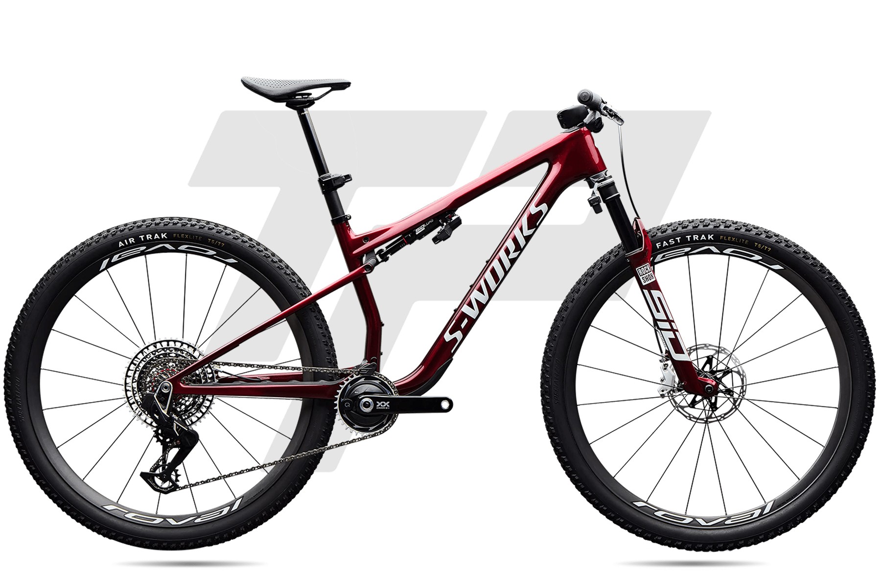 Specialized S-Works Epic 9 Sram XX SL Eagle AXS 12v Roval Control World Cup Gloss Red Tint Over Red Reflex Pearl Edge Fade
