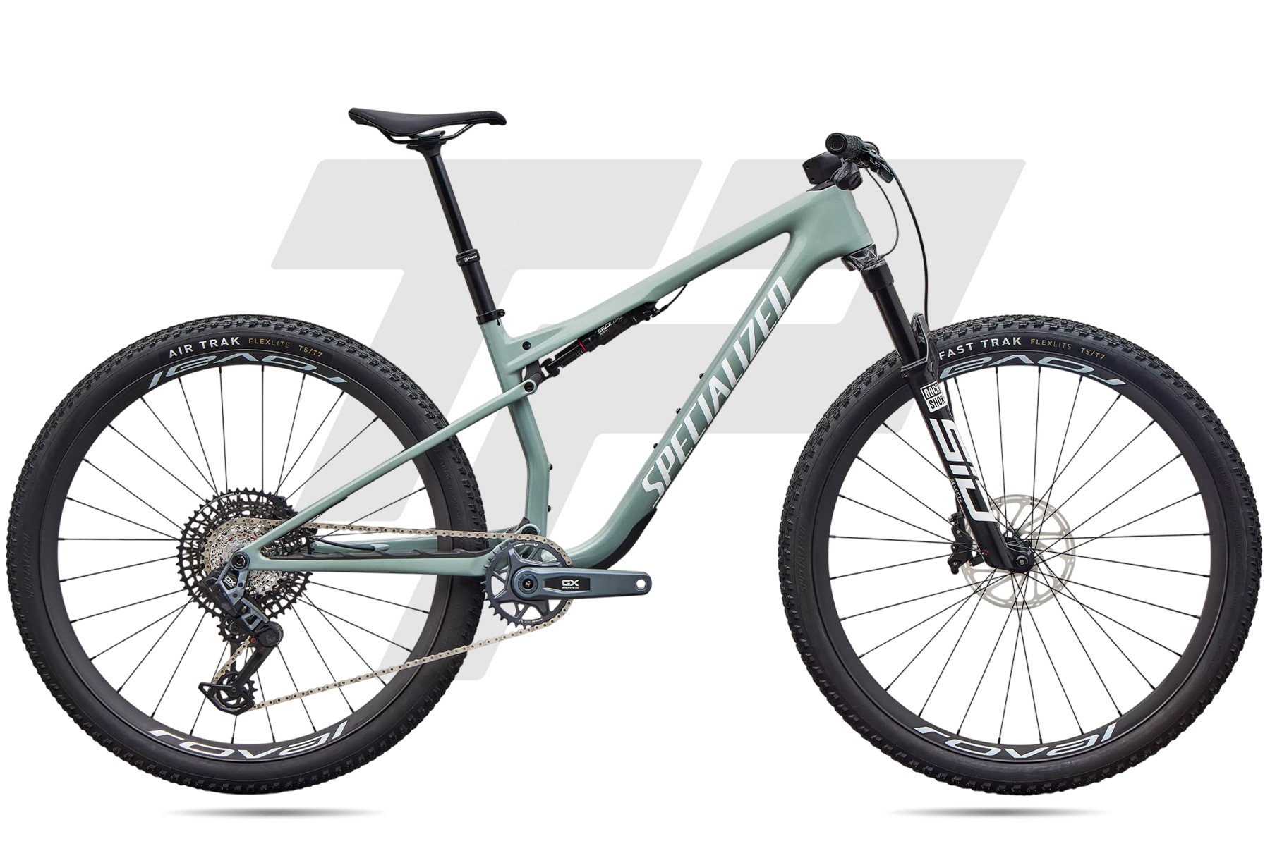 Specialized Epic 9 Expert Sram GX Eagle AXS 12v Roval Control SL V Gloss Agave Grey