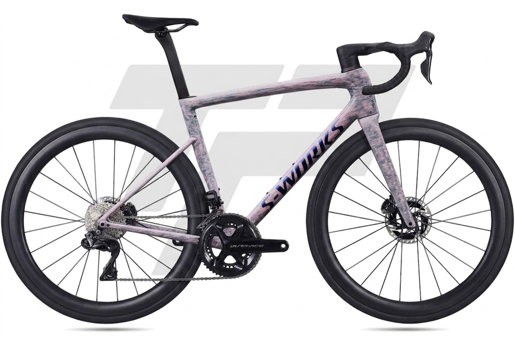 Specialized S-Works Tarmac SL8 Shimano Dura-Ace R9270 Di2 12v Roval Rapide CLX III DB Gloss Dolomite Metallic / Blue Majesty