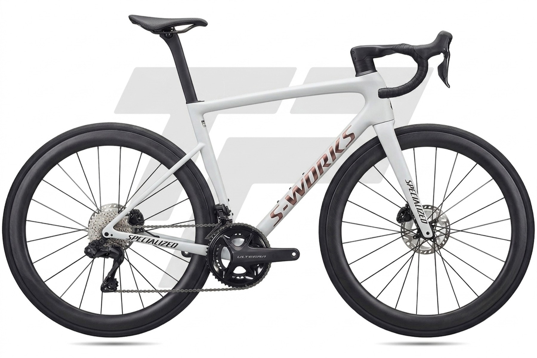 Specialized S-Works Tarmac SL8 Shimano Ultegra R8170 Di2 12v Roval C38 DB Gloss Metallic White Silver
