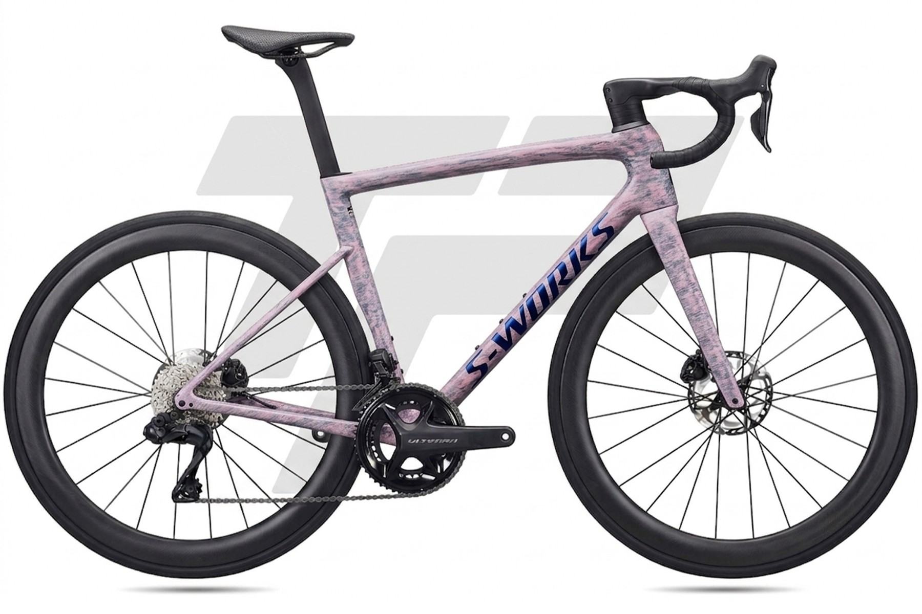 Specialized S-Works Tarmac SL8 Shimano Ultegra R8170 Di2 12v Roval C38 DB Gloss Dolomite Metallic / Blue Majesty