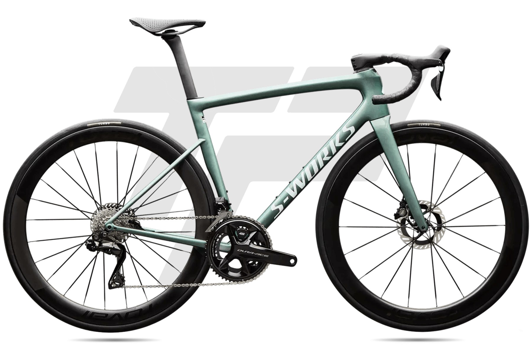 Specialized S-Works Tarmac SL8 Tg 52 (S/M) Shimano Dura-Ace R9270 Di2 12v Power Meter 4iiii Roval Rapide CLX... Gloss Fjord Metallic