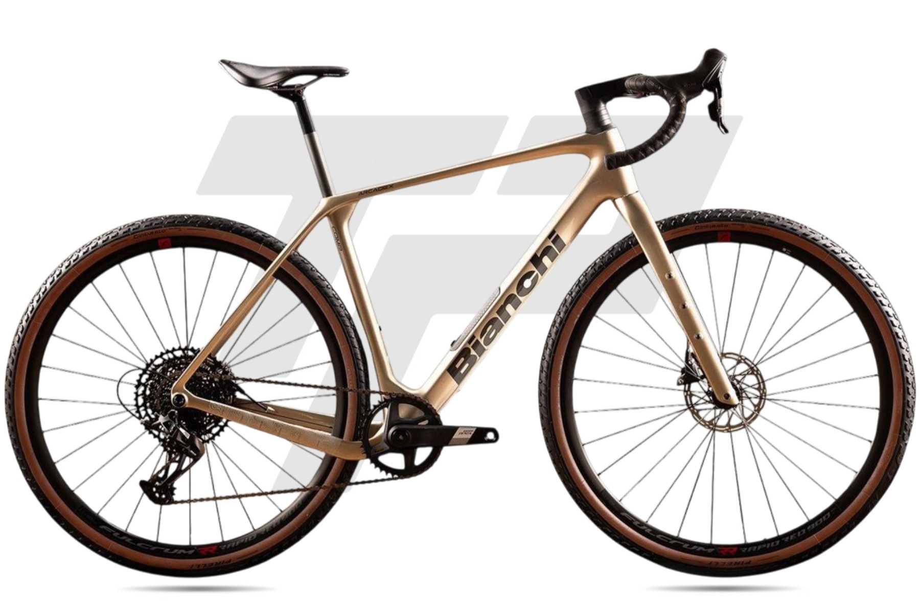 Bianchi Arcadex Comp Sram Apex/SX 12v Velomann V24G AZ – Metal Sand / Graphite