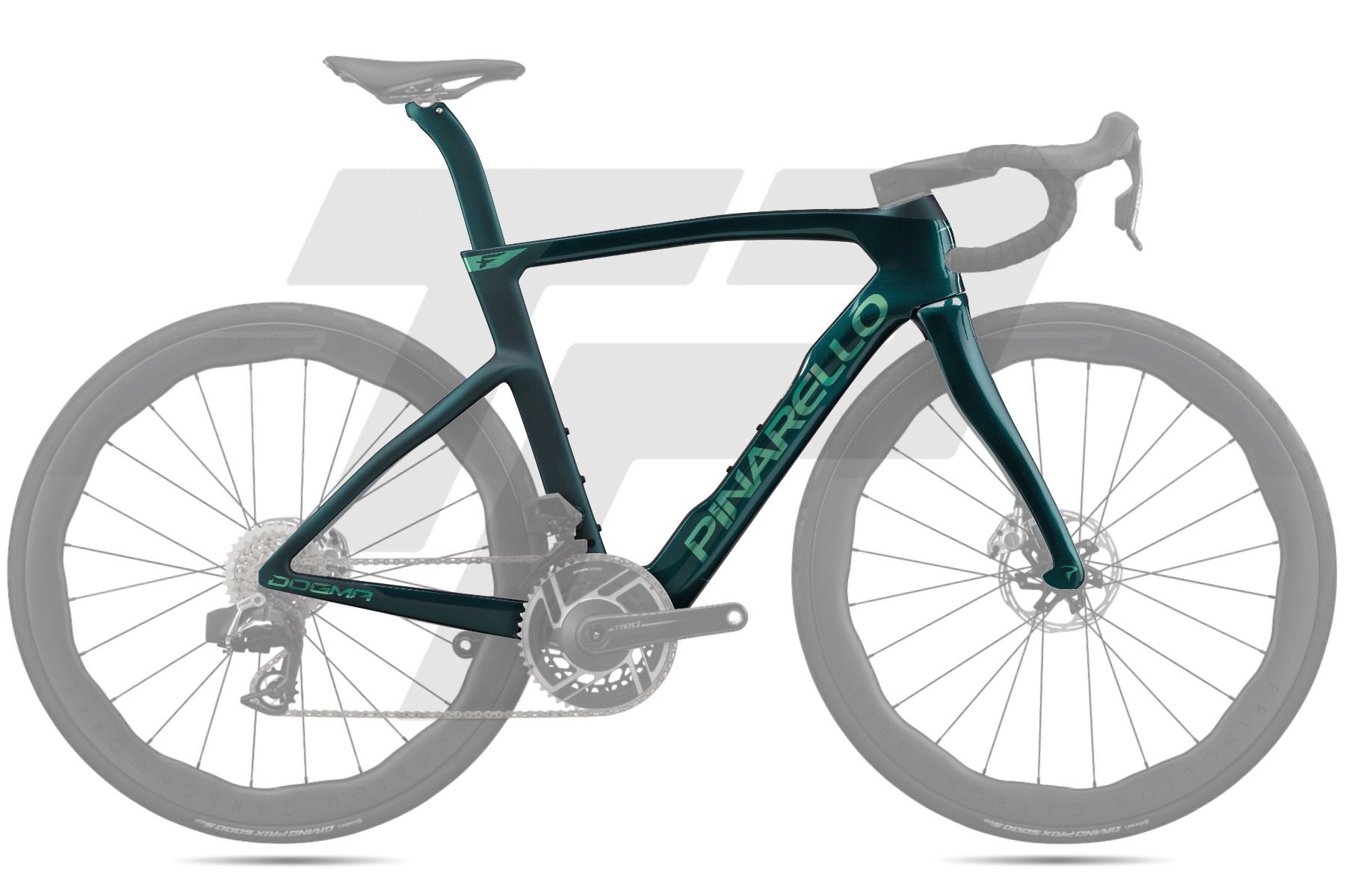 Pinarello New Dogma F Disc Telaio OBSIDIAN EMERALD (J103)
