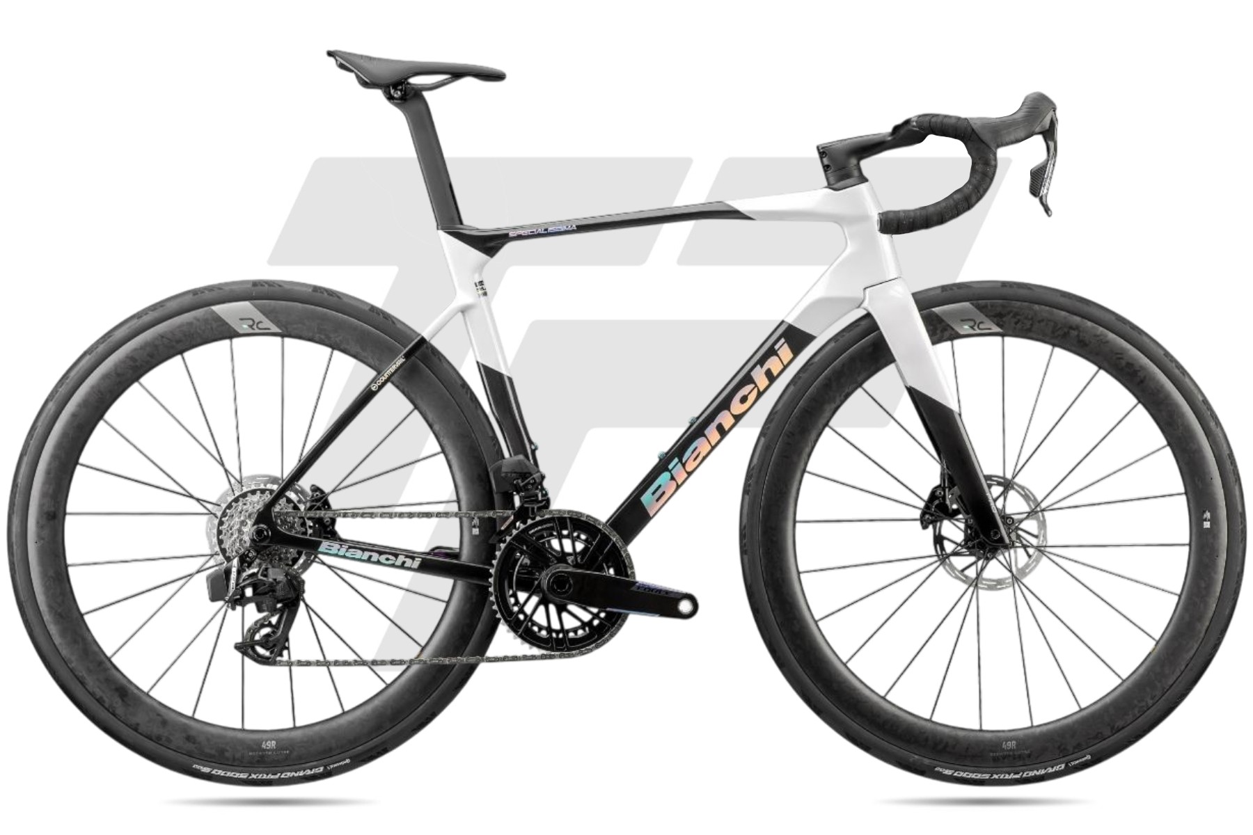 Bianchi New Specialissima Pro Shimano Ultegra R8170 Di2 12s Power Meter 4iiii Bianchi RC 49R DB 