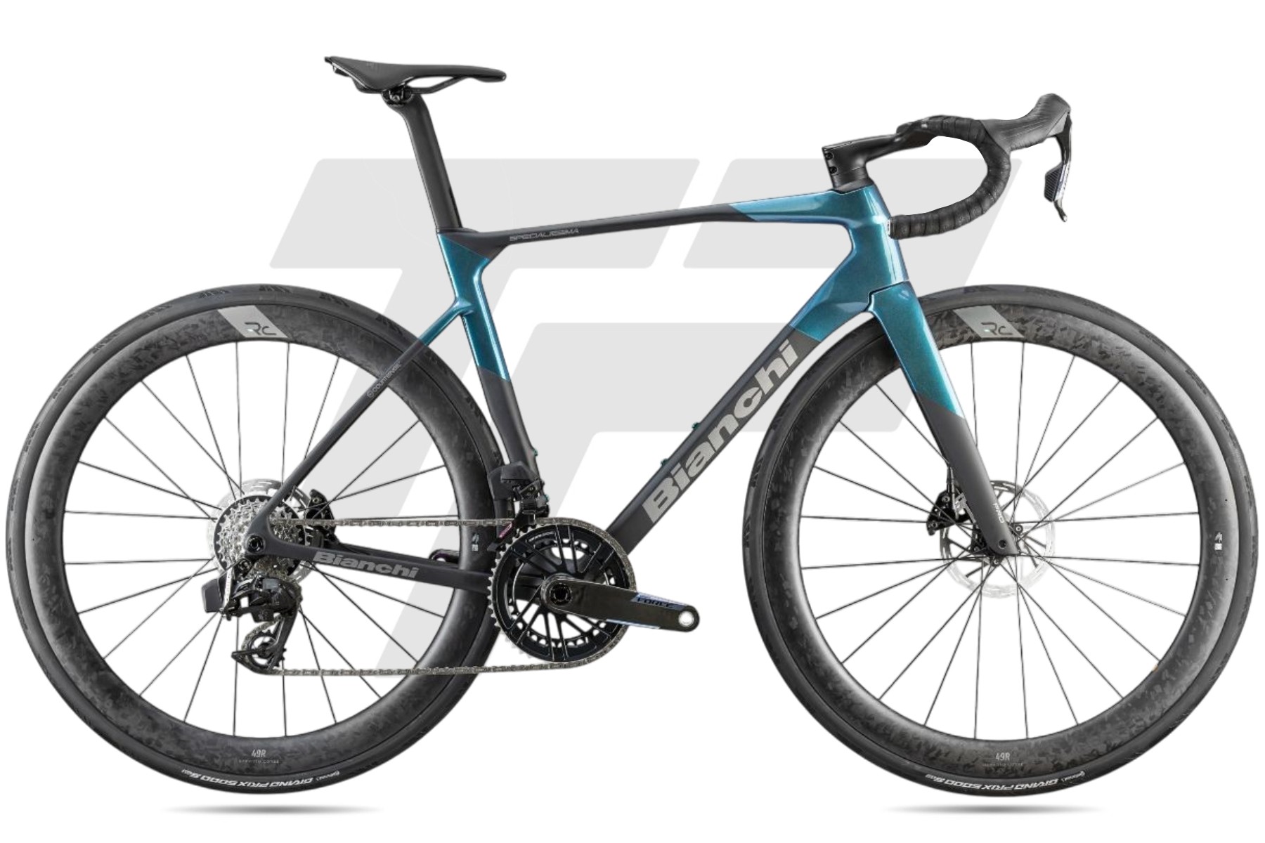 Bianchi New Specialissima Pro Shimano Ultegra R8170 Di2 12s Power Meter 4iiii Bianchi RC 49R DB 