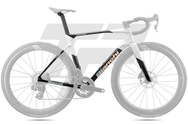 New Specialissima Pro Frame - JU – Ying & Yang: Carbonio UD / Bianco Italia + Logo cromato...