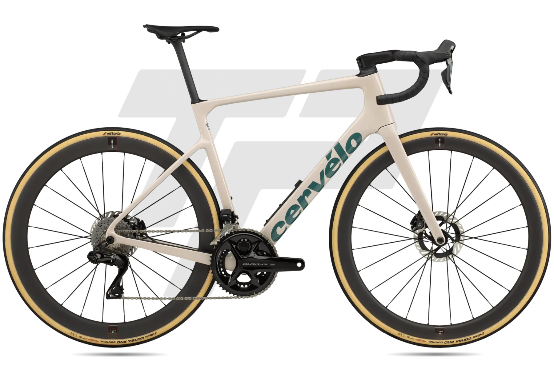 Cervélo Caledonia 5 Sram Force AXS E1 12v Power Meter Reserve 42|49 TA DB Sandstone