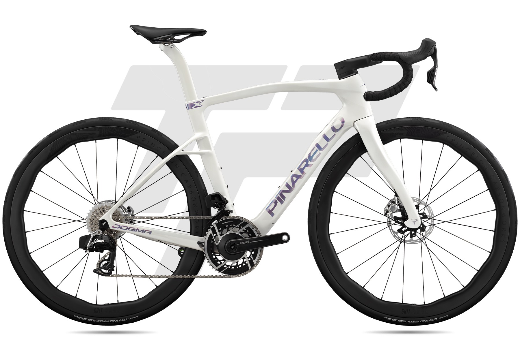 Pinarello New Dogma X Sram Red AXS 12v Princeton Grit 4540 DB MOONLIGHT FROST (J120)