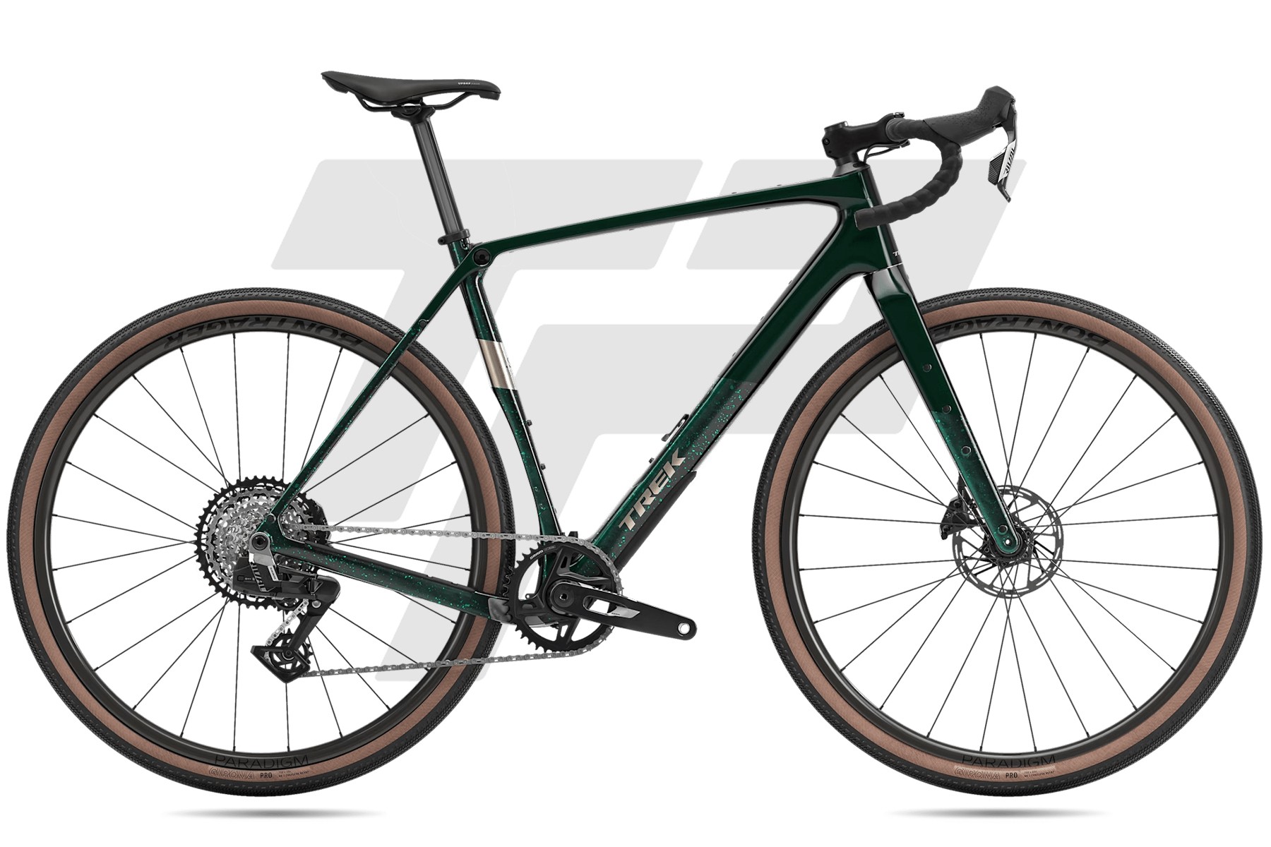 Trek Checkpoint SL 6 Gen 3 Sram Rival XPLR AXS 13v Bontrager Paradigm Comp 25 Dark Green / Ivy Smoke Splatter