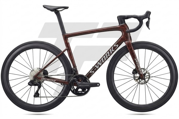  S-Works Tarmac SL8 Shimano Ultegra R8170 Di2 12s Roval C38 DB - Gloss Carbon / Red To Gold...