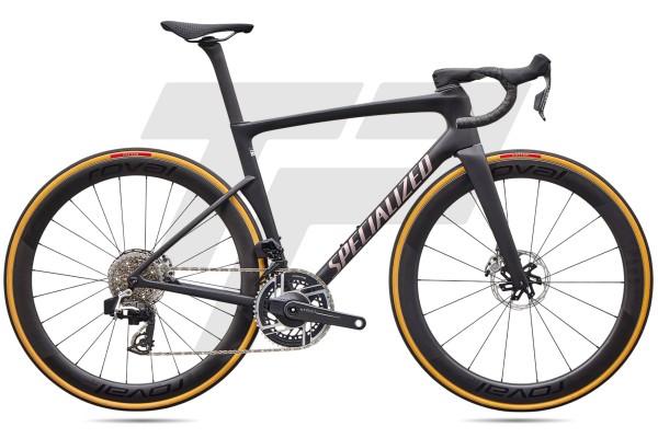  Tarmac SL9 S-Level Sram Red AXS 12s Power Meter Roval Rapide CL III DB - Satin Carbon