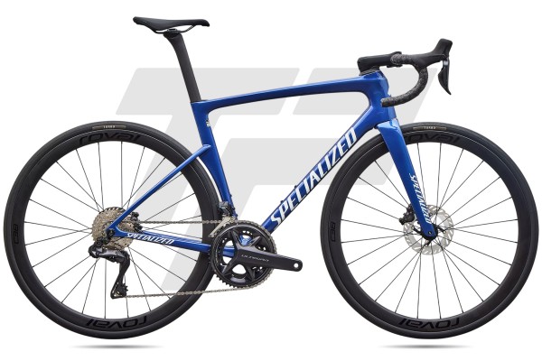 Specialized Tarmac SL9 Expert Shimano Ultegra R8170 Di2 12s Roval C38 DB - Gloss Pacific Blue Metallic
