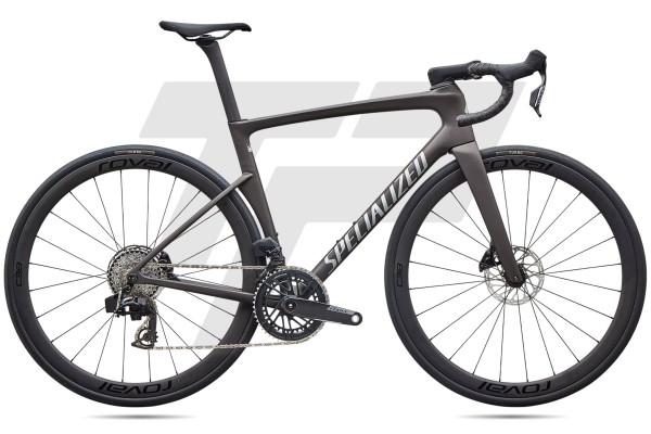 Specialized Tarmac SL9 Expert Sram Force AXS E1 12s Roval C38 DB - Satin Warm Smoke Metallic