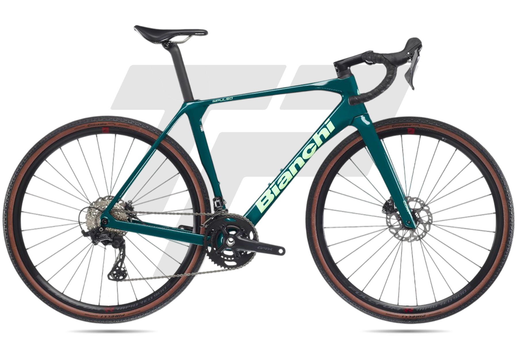 Bianchi Impulso Comp Campagnolo Ekar GT 1x13v Velomann Sport DB J2 – Verde Acqua / Logo Menta – Full Glossy