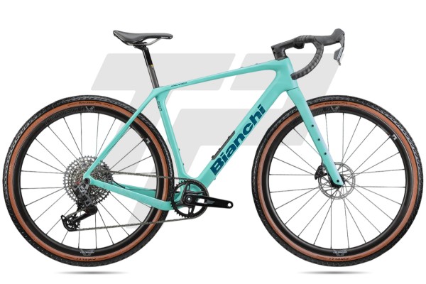 Arcadex Pro Rigid Fork Sram GX T-Type Eagle AXS 12v Velomann Terbium DB - AF – CK16 / Green Water
