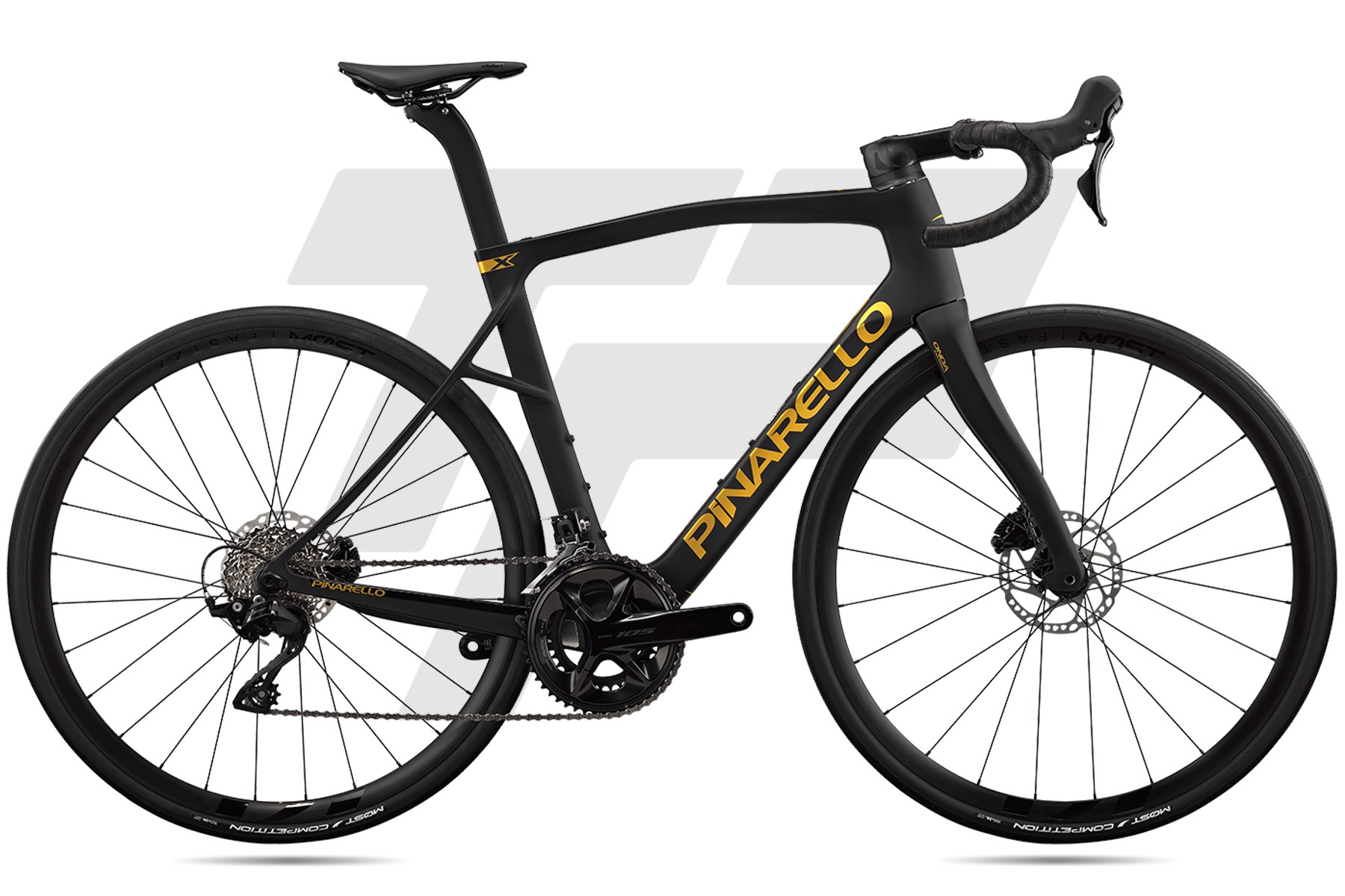 Pinarello X1 MY27 Shimano 105 R7120 12v Most Fast 27 DB RACING BLACK (J297)
