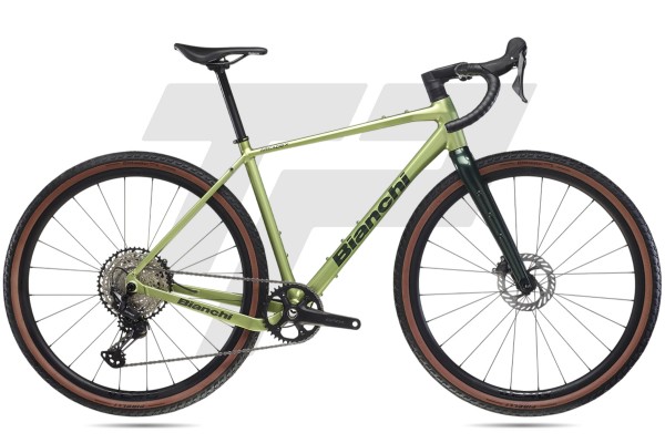  Arcadex AL Shimano GRX RX610 12v Velomann V22G DB - UB – Light Green / Forest Green