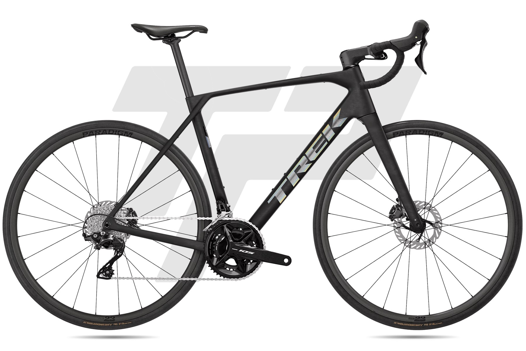 Trek Domane SL 5 Gen 5 Shimano 105 R7120 12v Bontrager Paradigm 23 DB Matte Deep Smoke