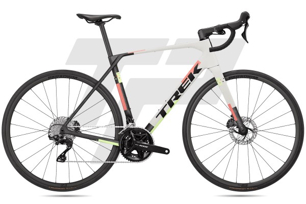  Domane SL 5 Gen 5 Shimano 105 R7120 12v Bontrager Paradigm 23 DB - Matte Era White / Deep Smoke