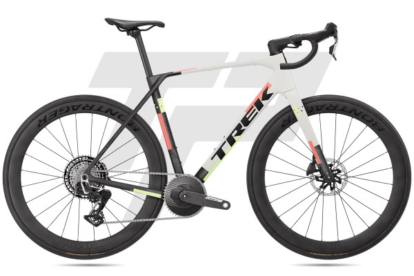 Trek Domane SL 7 Gen 5 Sram Force AXS E1 1x13 Bontrager Aeolus Pro 51 DB - Matte Era White / Deep Smoke