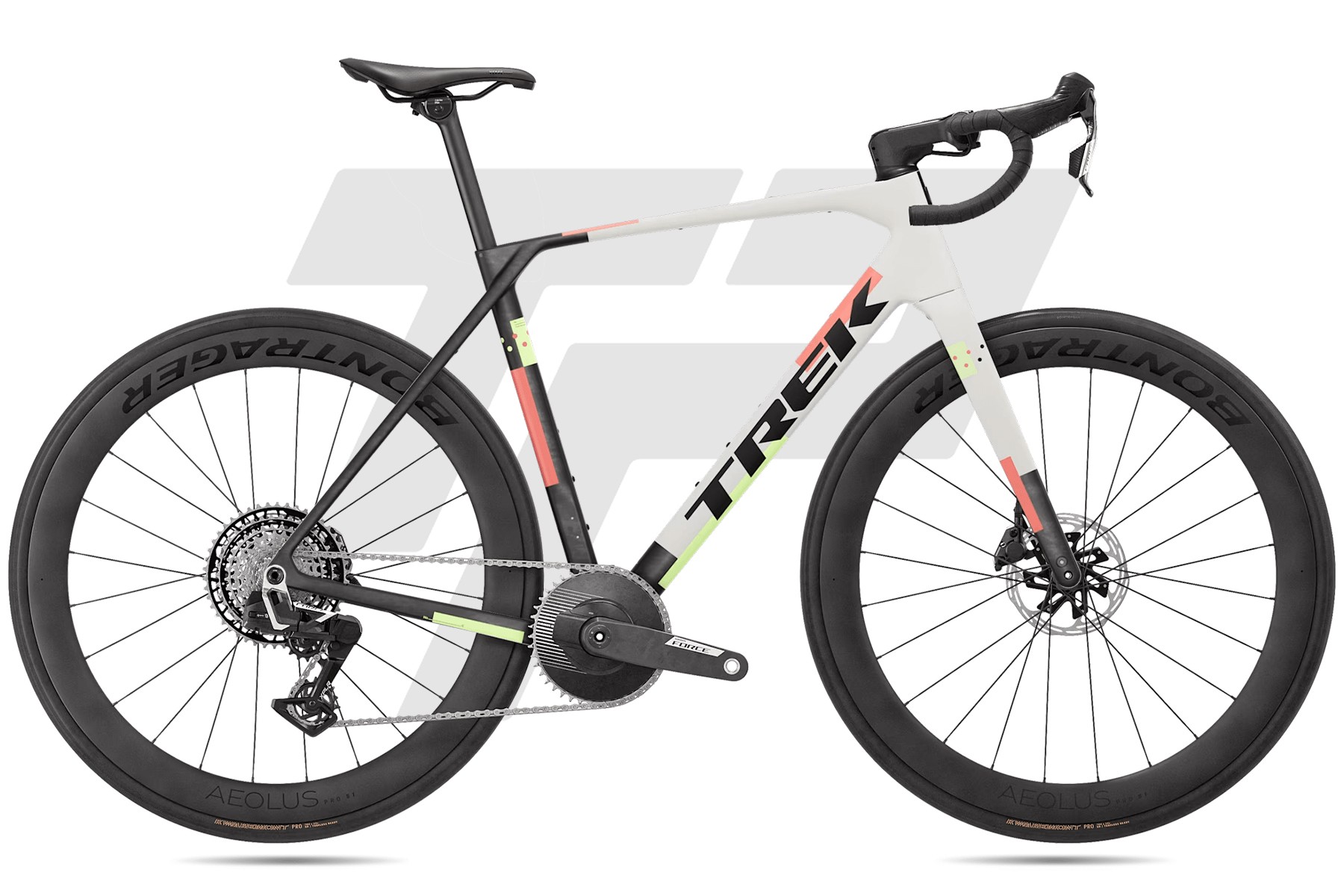 Trek Domane SL 7 Gen 5 Sram Force AXS E1 1x13 Bontrager Aeolus Pro 51 DB Matte Era White / Deep Smoke