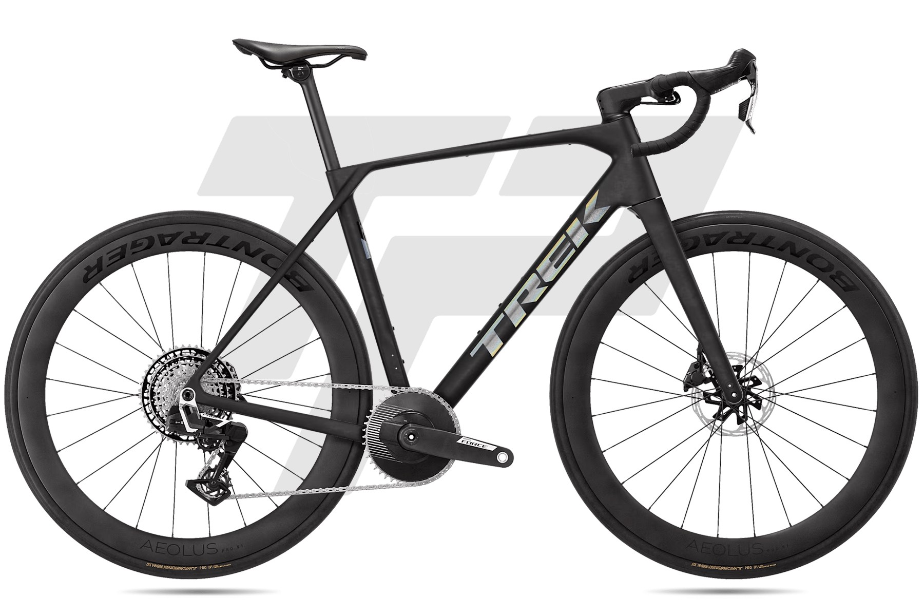 Trek Domane SL 7 Gen 5 Sram Force AXS E1 1x13 Bontrager Aeolus Pro 51 DB Matte Deep Smoke