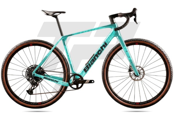  Arcadex Comp Shimano GRX RX610 12v Velomann V24G DB - X9 – Celeste: Celeste metallico / CK16 -...