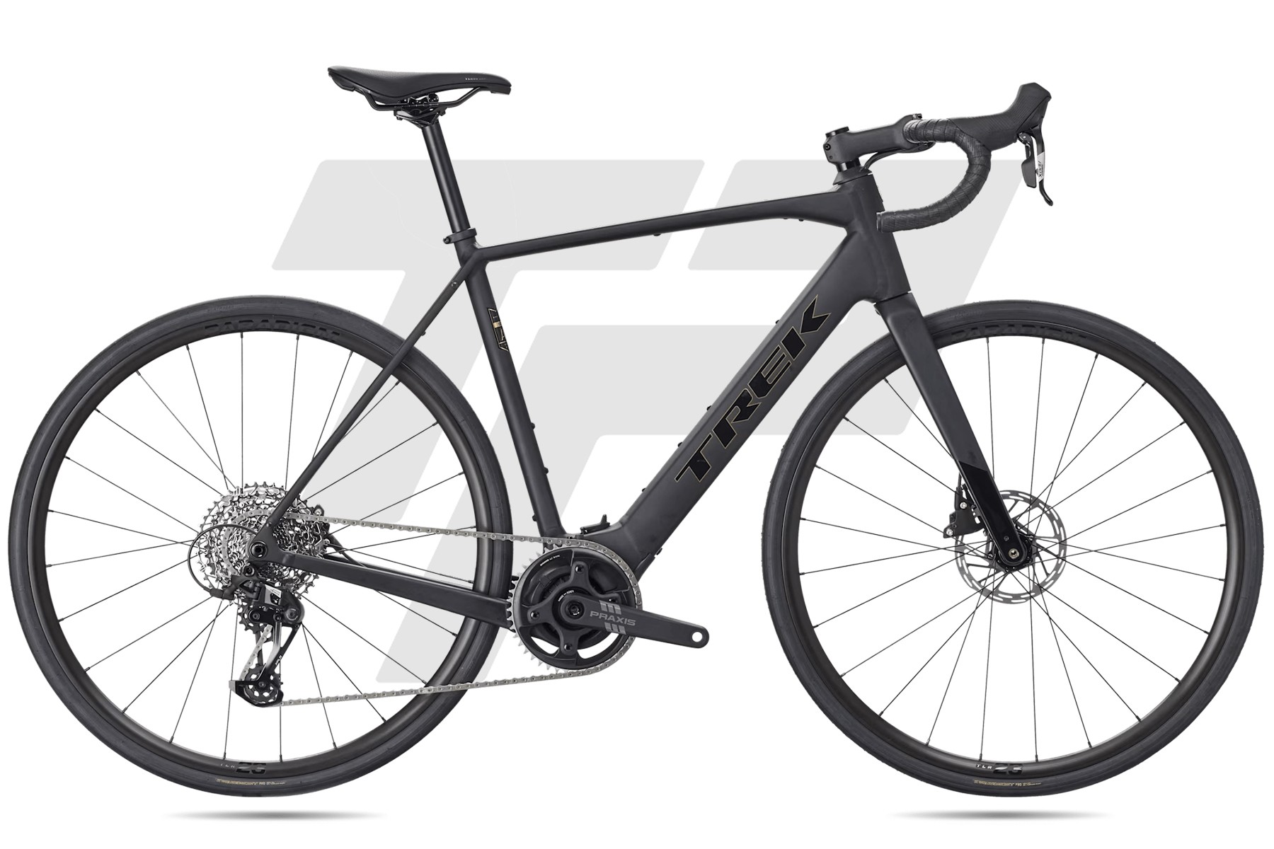 Trek Domane+ ALR 5 Sram Apex XPLR AXS 12v Bontrager Paradigm 23 DB 