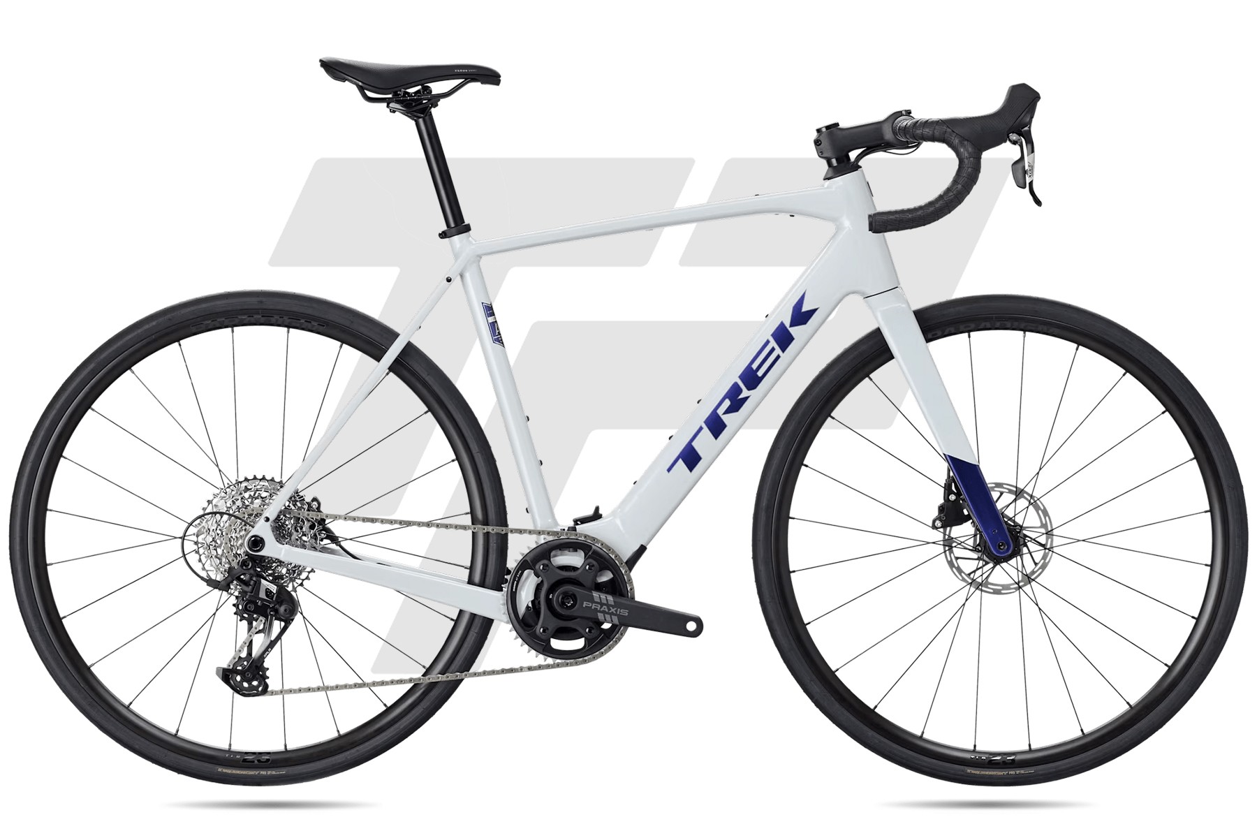 Trek Domane+ ALR 5 Sram Apex XPLR AXS 12v Bontrager Paradigm 23 DB 
