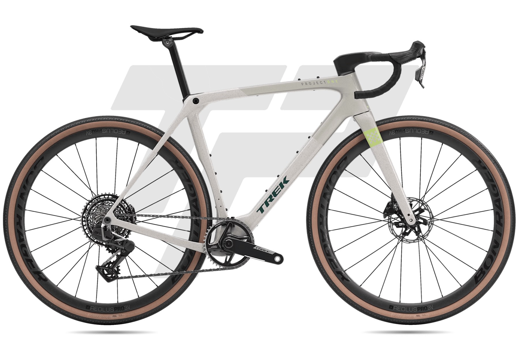 Trek Checkmate SLR 7 Sram Force AXS XPLR 13v Bontrager Aeolus Pro 3V Buff Beige/Supernova Splatter