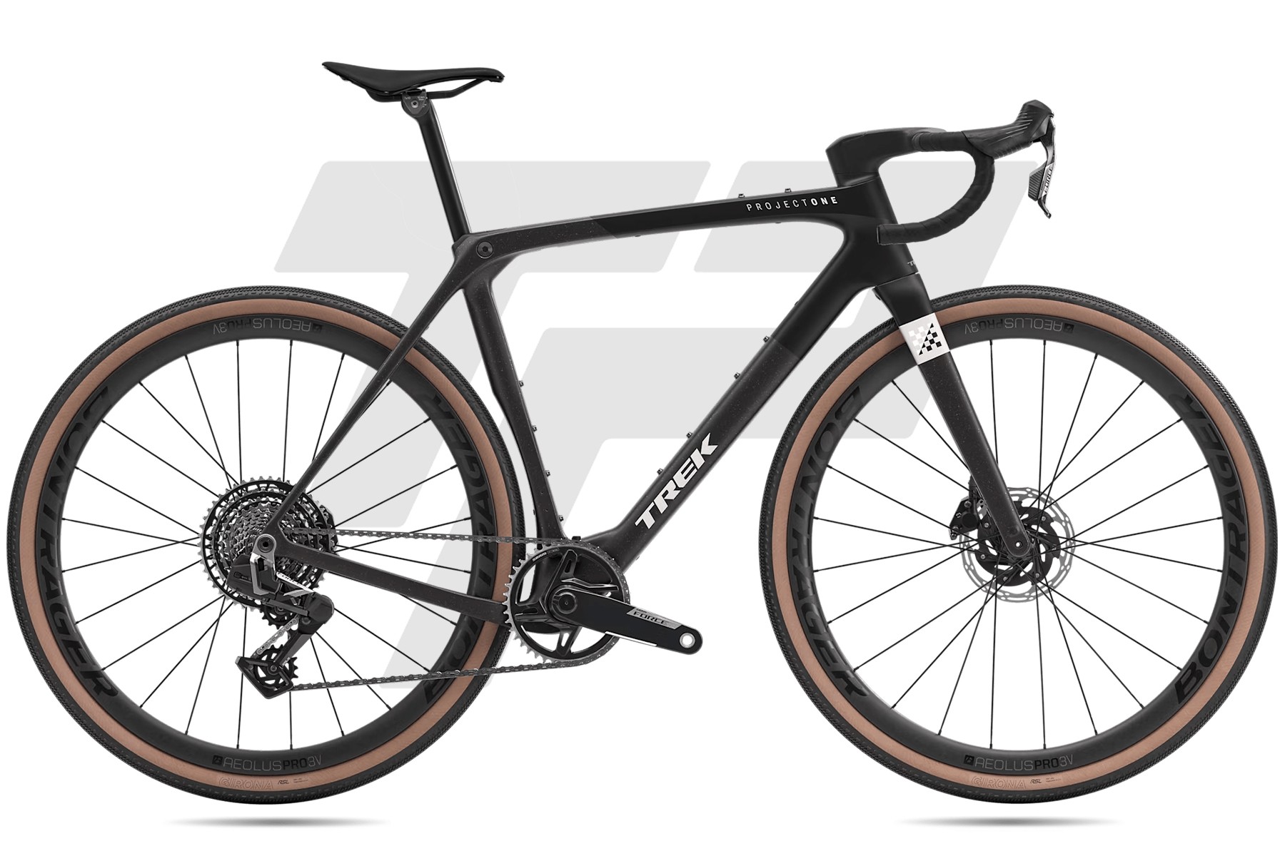 Trek Checkmate SLR 7 Sram Force AXS XPLR 13v Bontrager Aeolus Pro 3V Matte Trek Black/Matte Deep Smoke