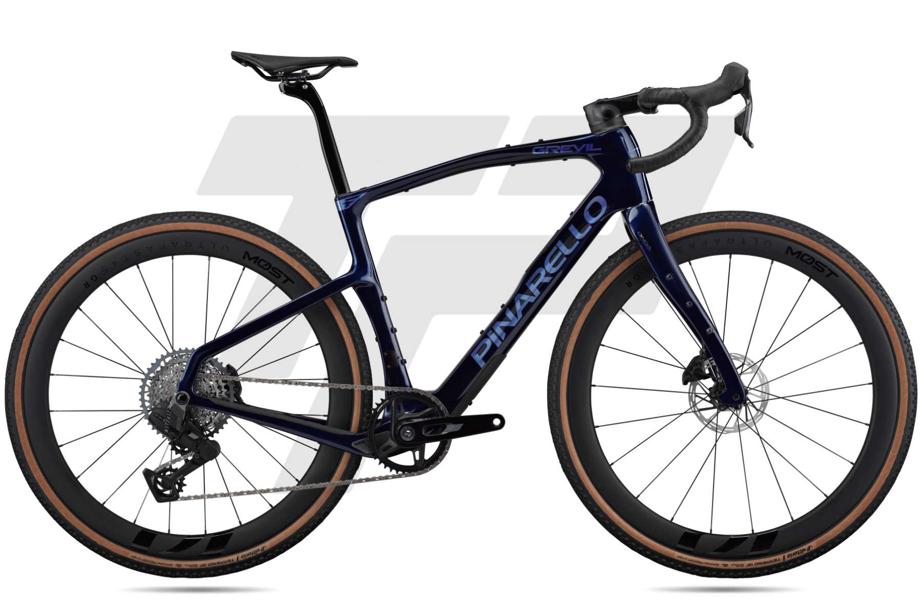Pinarello New Grevil F5 Sram Rival XPLR AXS 1x13s Most Gravel Carbon 45 DB 