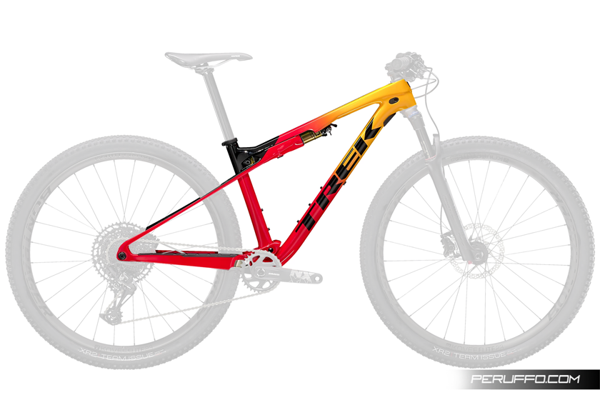 Trek Supercaliber Marigold to Radioactive Red Fade Trek Supercaliber Marigold to Radioactive Red Fade Marigold to Radioactive Red Fade