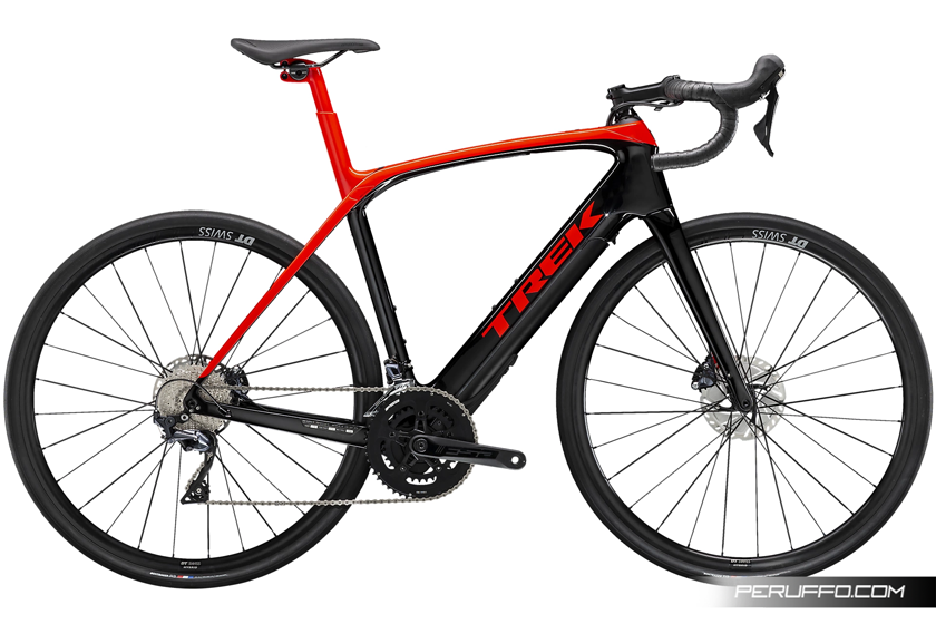 Trek Domane+ LT Radioactive Shimano Ultegra R8020 11v DT Swiss G1800 DB Red / Trek Black Trek Domane+ LT Radioactive Shimano Ultegra R8020 11v DT Swiss G1800 DB Red / Trek Black Red / Trek Black