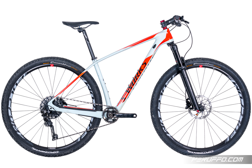 Specialized S-Works Stumpjumper HT Shimano 11v Fulcrum Red Zone 7 Bianco Azzurro / Rosso / Nero
