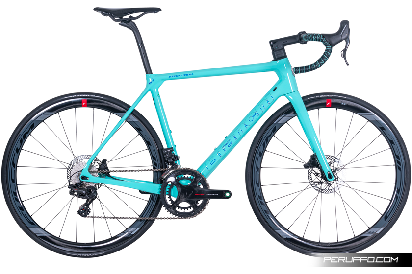Bianchi Specialissima Disc 2022 Campagnolo Super Record EPS Fulcrum Wind 40 DB CK16 / Mermaid Scale Full Glossy