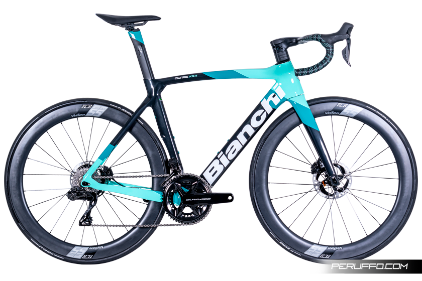 Bianchi Oltre XR4 Disc Test Tg 59/XL Shimano Dura-Ace R9270 Di2 12v Vision SC55 DB