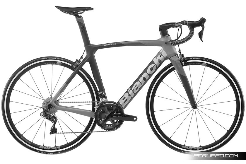 Bianchi Oltre XR4 Shimano Ultegra R8050 Di2 11v Vision Trimax 35 Black / Grey Matt