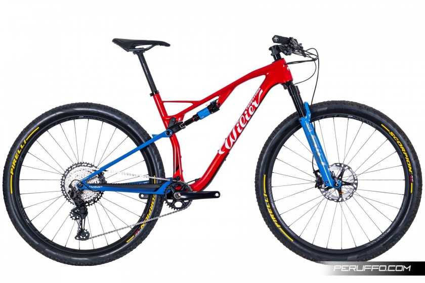 Wilier Triestina Urta SLR Shimano XT M8100 12v Miche 966 Red Blue Glossy