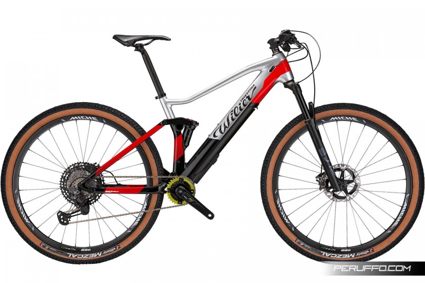 Wilier Triestina 101FX Hybrid Shimano XT M8100 12v Miche 996H Grey / Black / Red Glossy