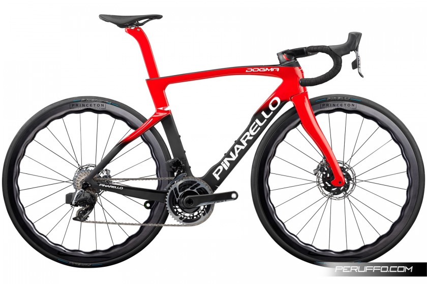 Pinarello Dogma F Disc Sram Red eTap AXS 12v Princeton Grit 4540 DB Eruption Red (B611)