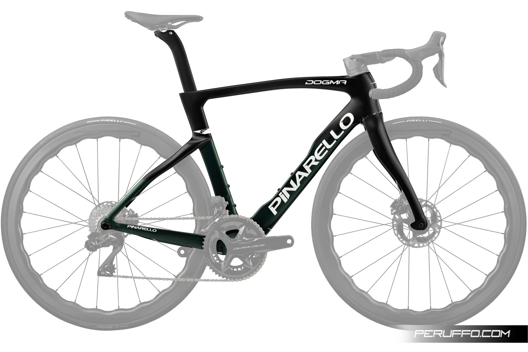 Pinarello Dogma F Disc 2023 Shimano Dura-Ace R9270 Di2 12v Speed 40 Lite DB Racing Green (D015) Pinarello Dogma F Disc 2023 Shimano Dura-Ace R9270 Di2 12v Speed 40 Lite DB Electro Violet (D403) Racing Green (D015)
