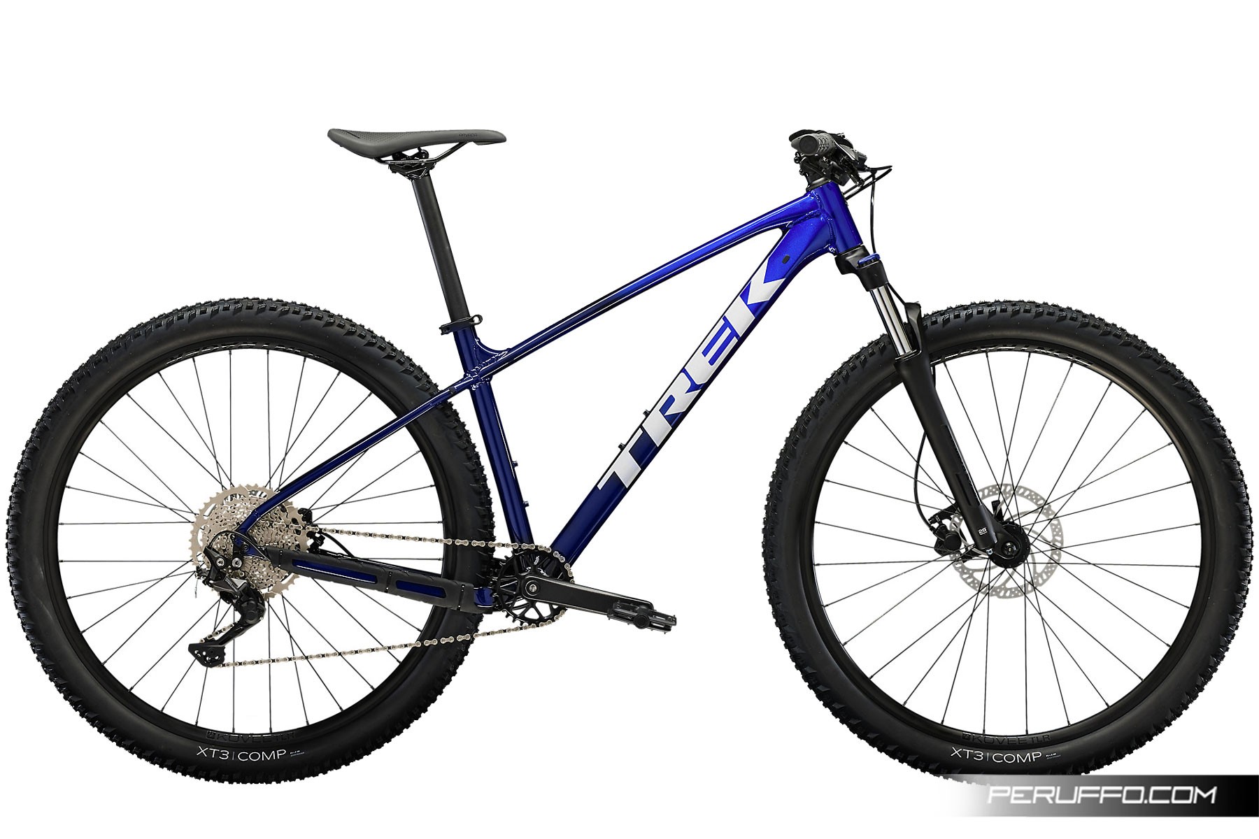 Trek Marlin 6 Shimano Deore M4100 10v Bontrager Kovee TLR Hex Blue to Deepdark Blue