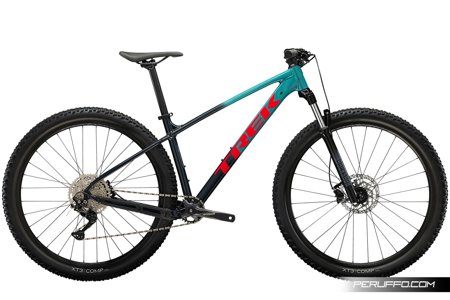 Trek Marlin 7 Shimano Deore M4100 10v Bontrager Kovee TLR Trek Marlin 7 Shimano Deore M4100 10v Bontrager Kovee TLR Teal to Nautical Navy Fade
